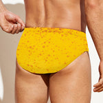 Beer With Foam Print Men's Swim Briefs