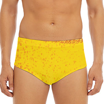 Beer With Foam Print Men's Triangle Swim Briefs