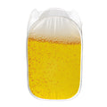 Beer With Foam Print Mesh Laundry Hamper