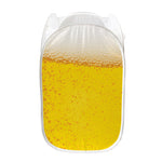 Beer With Foam Print Mesh Laundry Hamper