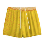 Beer With Foam Print Mesh Shorts