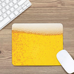 Beer With Foam Print Mouse Pad