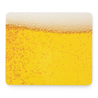 Beer With Foam Print Mouse Pad