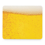 Beer With Foam Print Mouse Pad