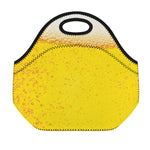 Beer With Foam Print Neoprene Lunch Bag