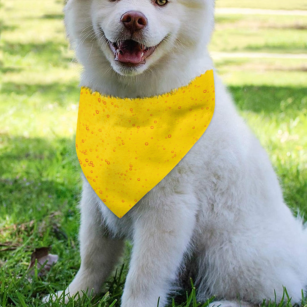 Beer With Foam Print Over The Collar Dog Bandana