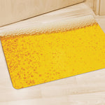 Beer With Foam Print Polyester Doormat
