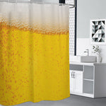 Beer With Foam Print Premium Shower Curtain