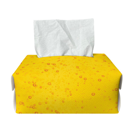 Beer With Foam Print Rectangle Tissue Box Cover