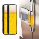 Beer With Foam Print Refrigerator Handle Covers
