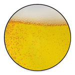 Beer With Foam Print Round Floor Mat