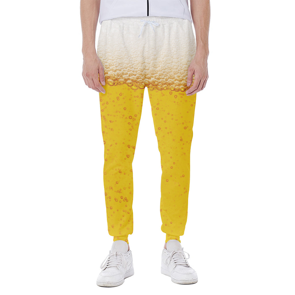 Beer With Foam Print Scuba Joggers
