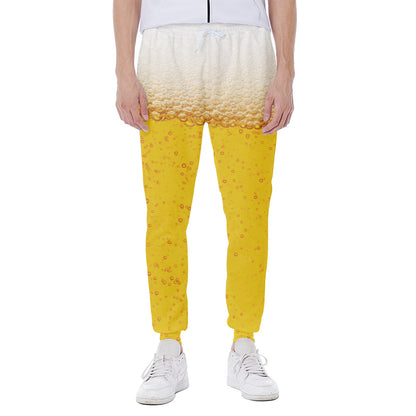 Beer With Foam Print Scuba Joggers