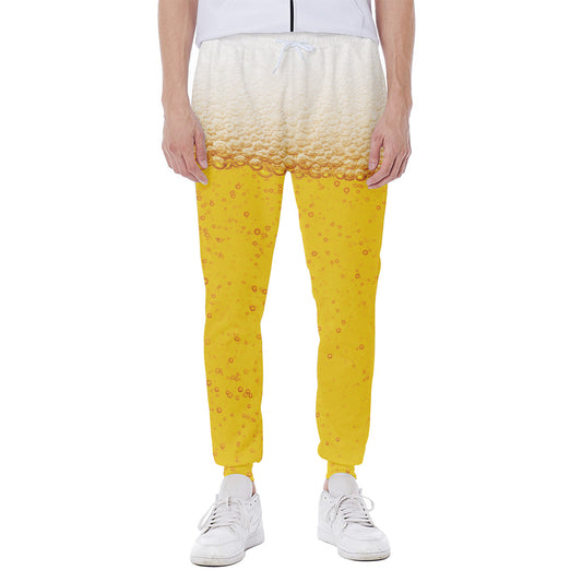 Beer With Foam Print Scuba Joggers