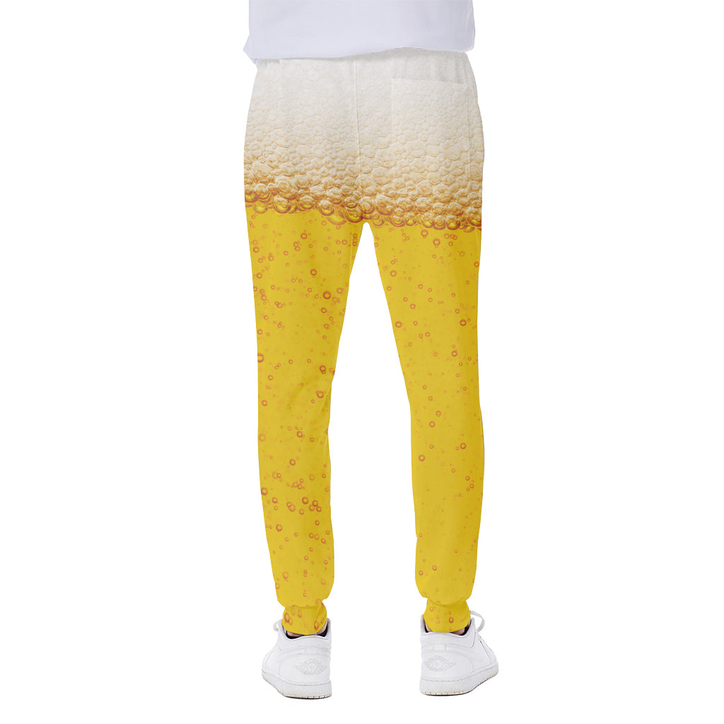 Beer With Foam Print Scuba Joggers
