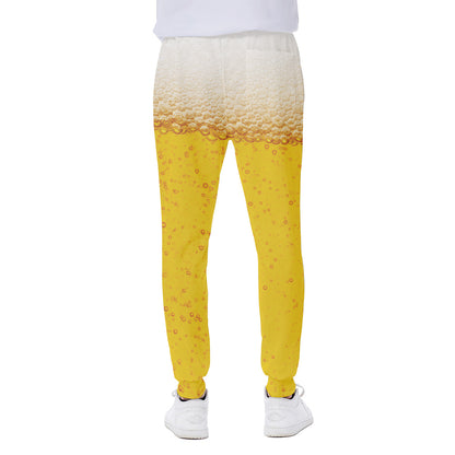 Beer With Foam Print Scuba Joggers