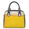 Beer With Foam Print Shoulder Handbag