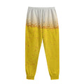 Beer With Foam Print Sweatpants