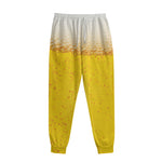Beer With Foam Print Sweatpants