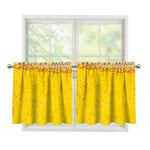 Beer With Foam Print Tier Curtains