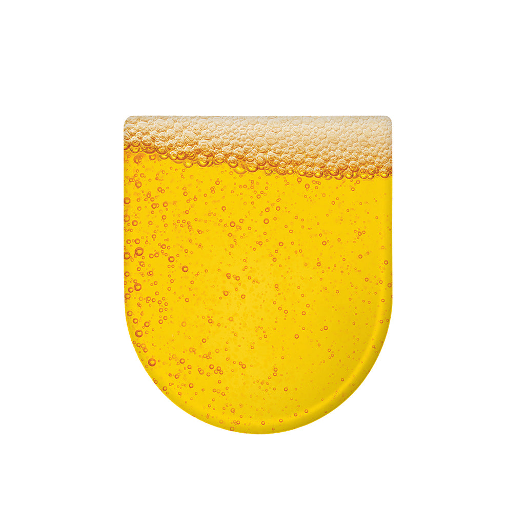 Beer With Foam Print Toilet Lid Cover