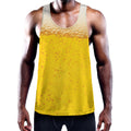 Beer With Foam Print Men's Workout Tank Top