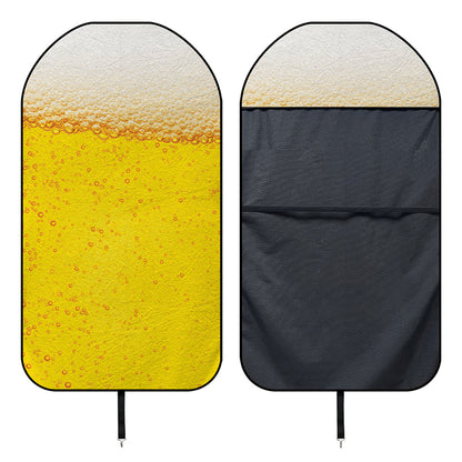 Beer With Foam Print Waterproof Car Seat Cover