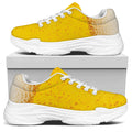 Beer With Foam Print White Chunky Shoes