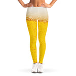 Beer With Foam Print Women's Leggings