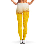 Beer With Foam Print Women's Leggings