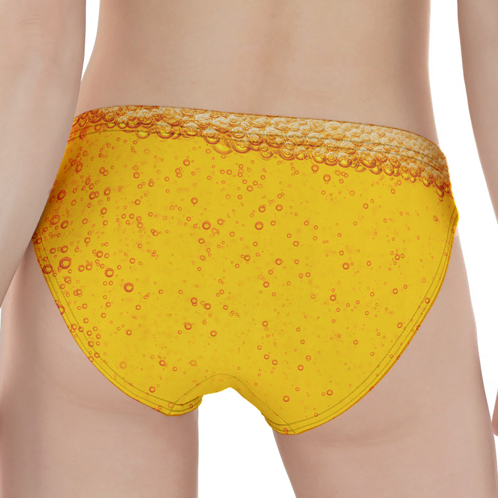 Beer With Foam Print Women's Panties