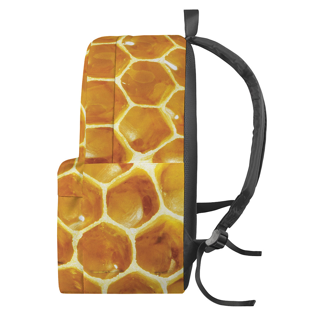 Bees And Honeycomb Print Backpack