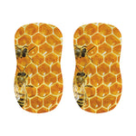 Bees And Honeycomb Print Bar Stool Covers