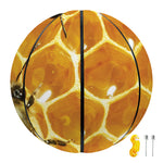 Bees And Honeycomb Print Basketball