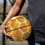 Bees And Honeycomb Print Basketball