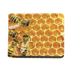 Bees And Honeycomb Print Bifold Wallet