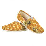 Bees And Honeycomb Print Casual Shoes