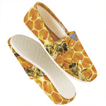 Bees And Honeycomb Print Casual Shoes