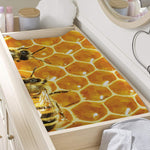 Bees And Honeycomb Print Changing Pad Cover