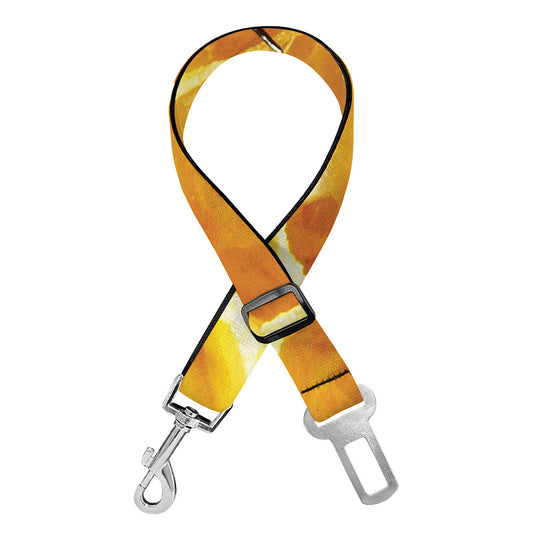 Bees And Honeycomb Print Dog Seat Belt