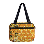 Bees And Honeycomb Print Double Strap Bible Bag