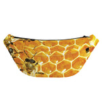Bees And Honeycomb Print Fanny Pack