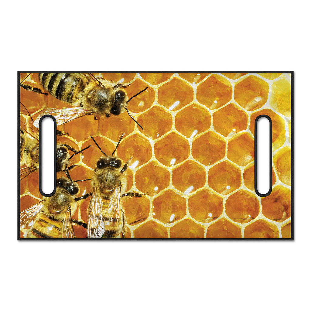 Bees And Honeycomb Print Golf Cart Seat Cover