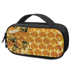 Bees And Honeycomb Print Insulin Cooler Travel Case