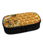 Bees And Honeycomb Print Insulin Cooler Travel Case