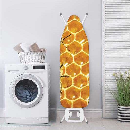 Bees And Honeycomb Print Ironing Board Cover