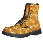 Bees And Honeycomb Print Backpack