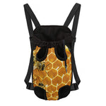 Bees And Honeycomb Print Pet Carrier Backpack