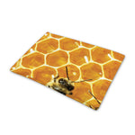 Bees And Honeycomb Print Pet Cooling Mat Cover