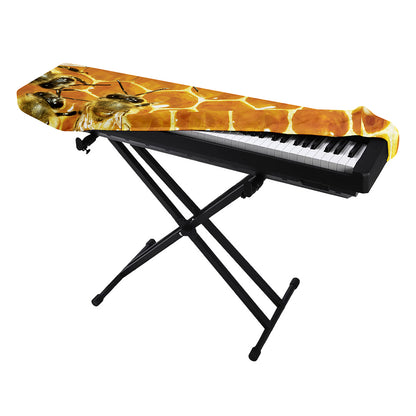 Bees And Honeycomb Print Piano Keyboard Cover
